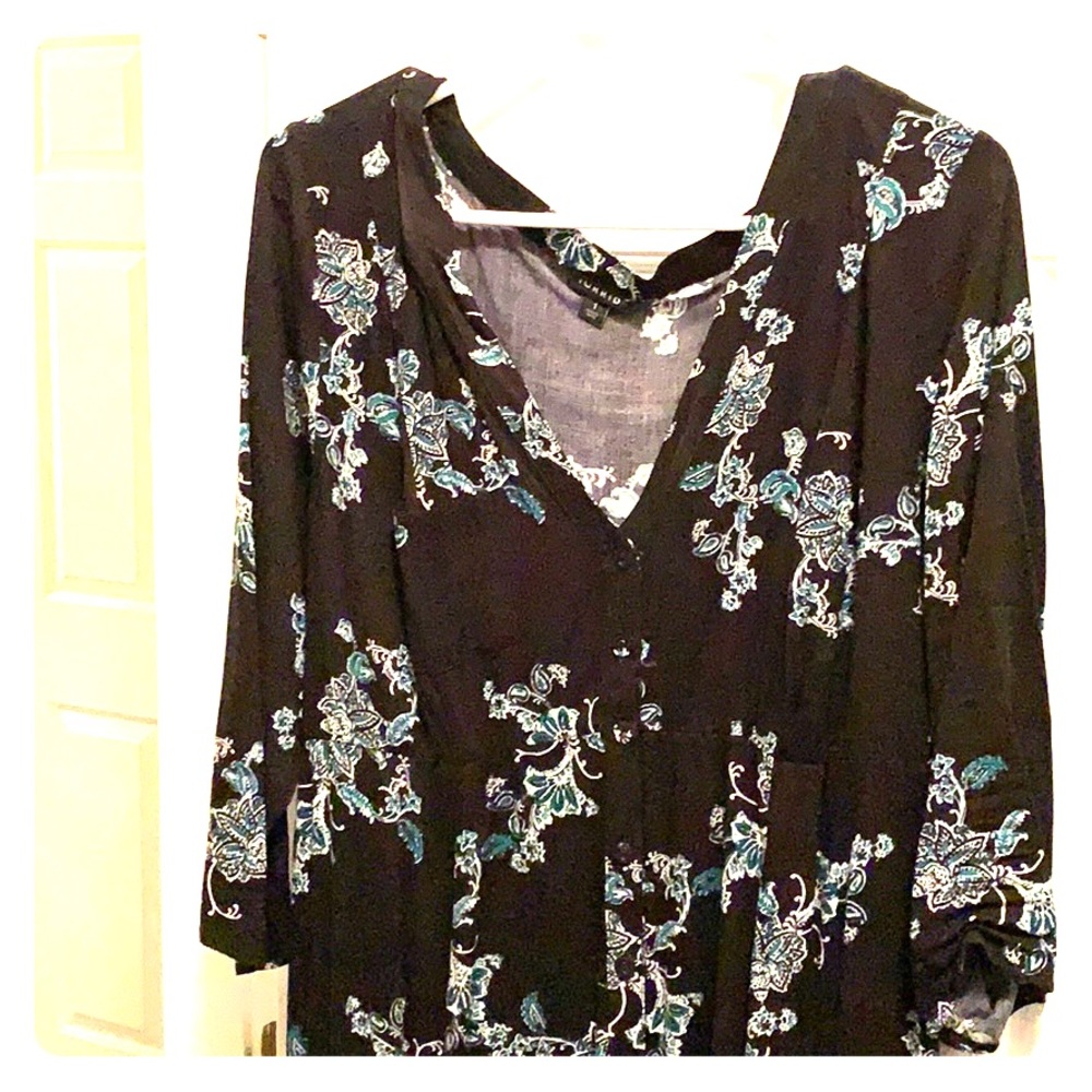 Torrid challis hi low dress